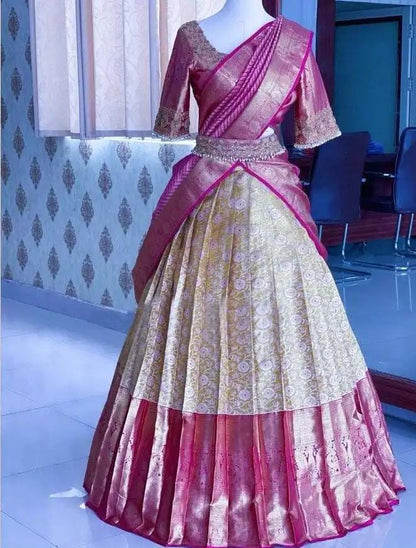 Kanjeevaram Partywear HalfSaree