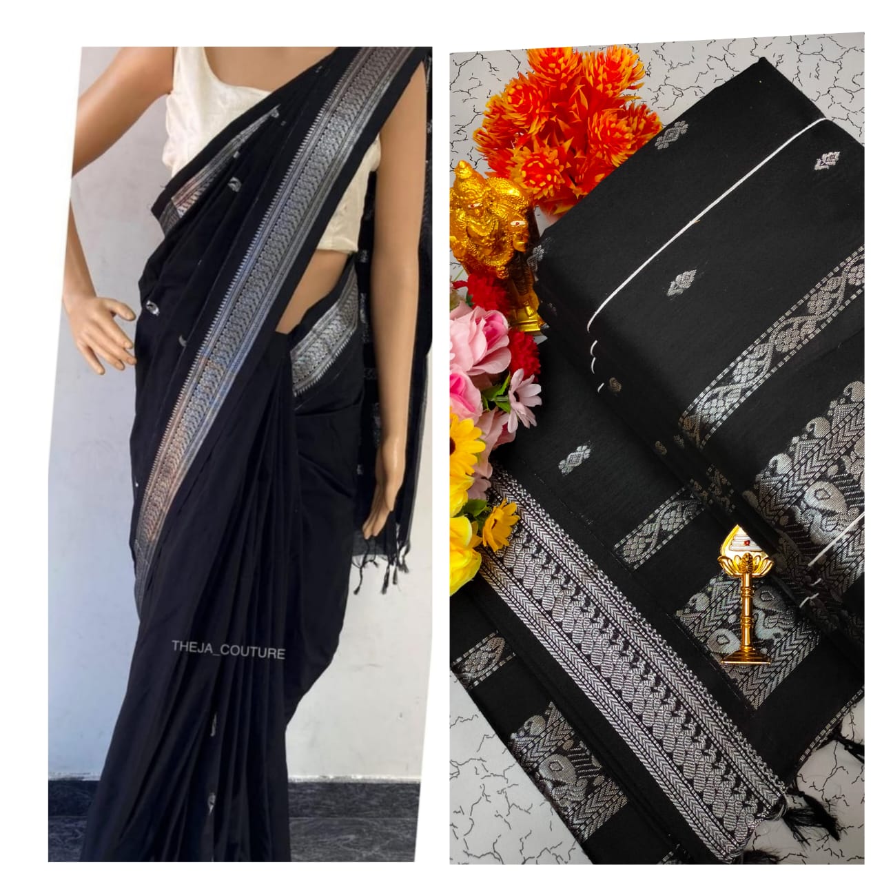 Premium Quality Kalyani cotton saree/Lata Gadwal Paithani