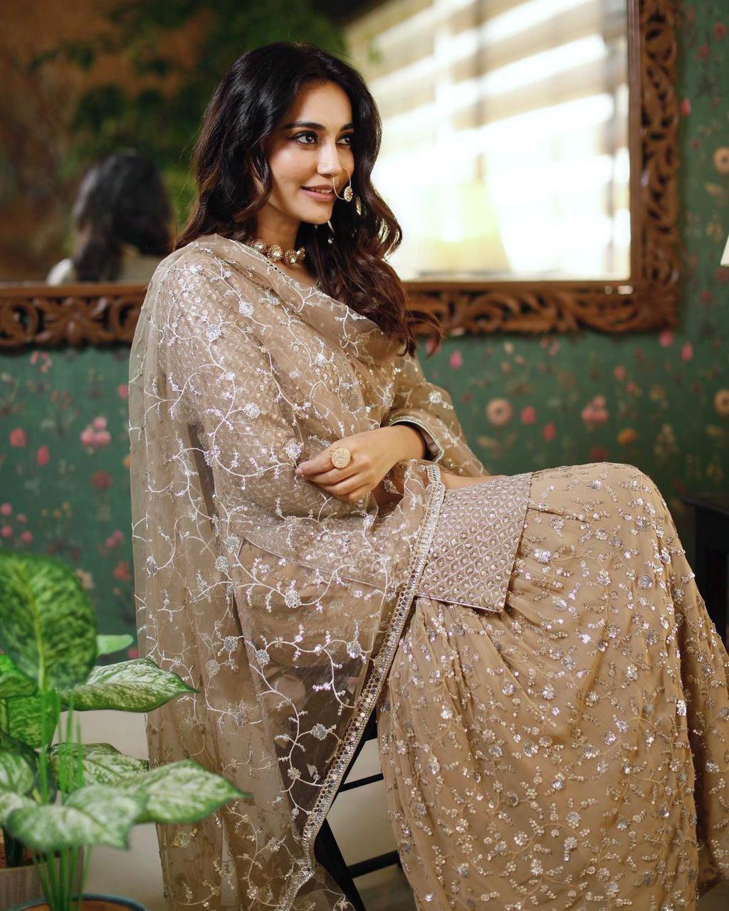 Premium Partywear Sharara Set