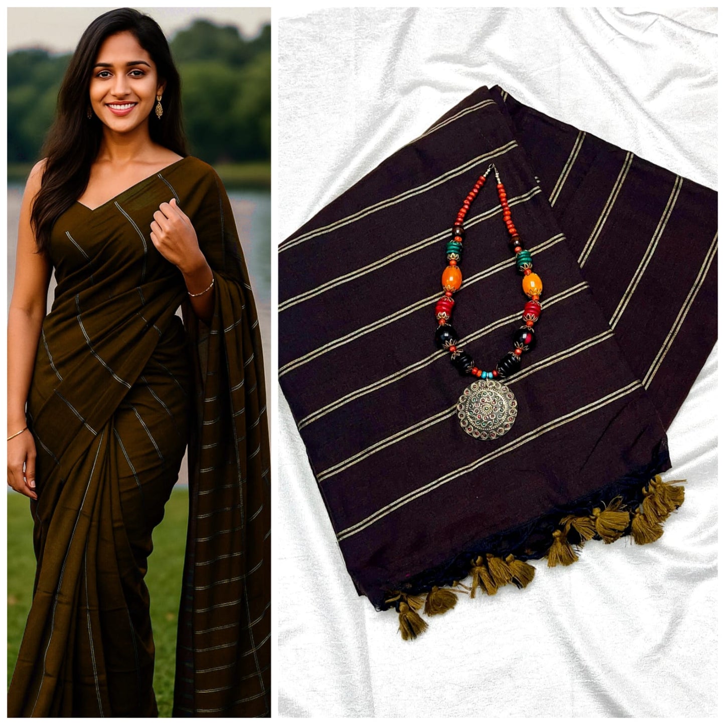 Premium Khadi Cotton Sarees