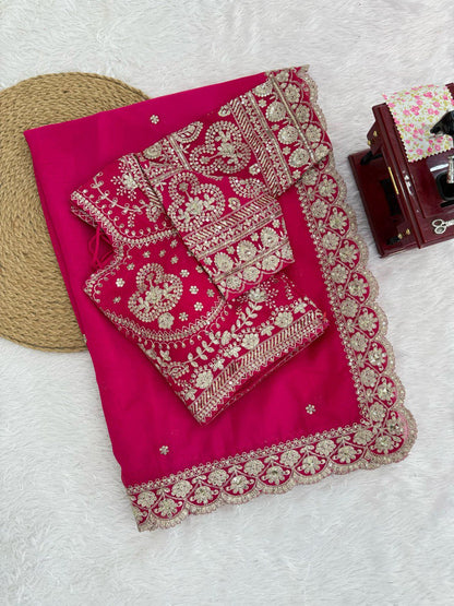 Tibby Silk Sequence Partywear Saree