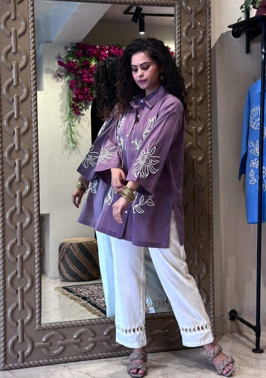 Floral Embroidered Co-ord Set