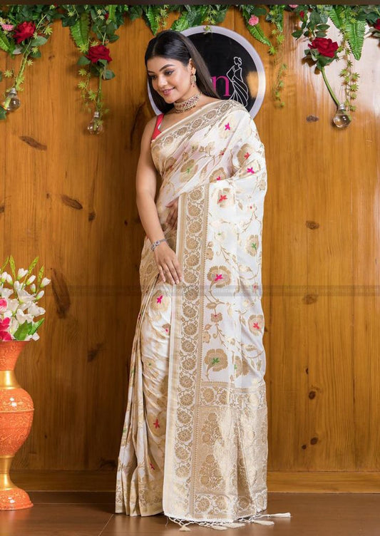 Banarasi Khadi Georgette Silk