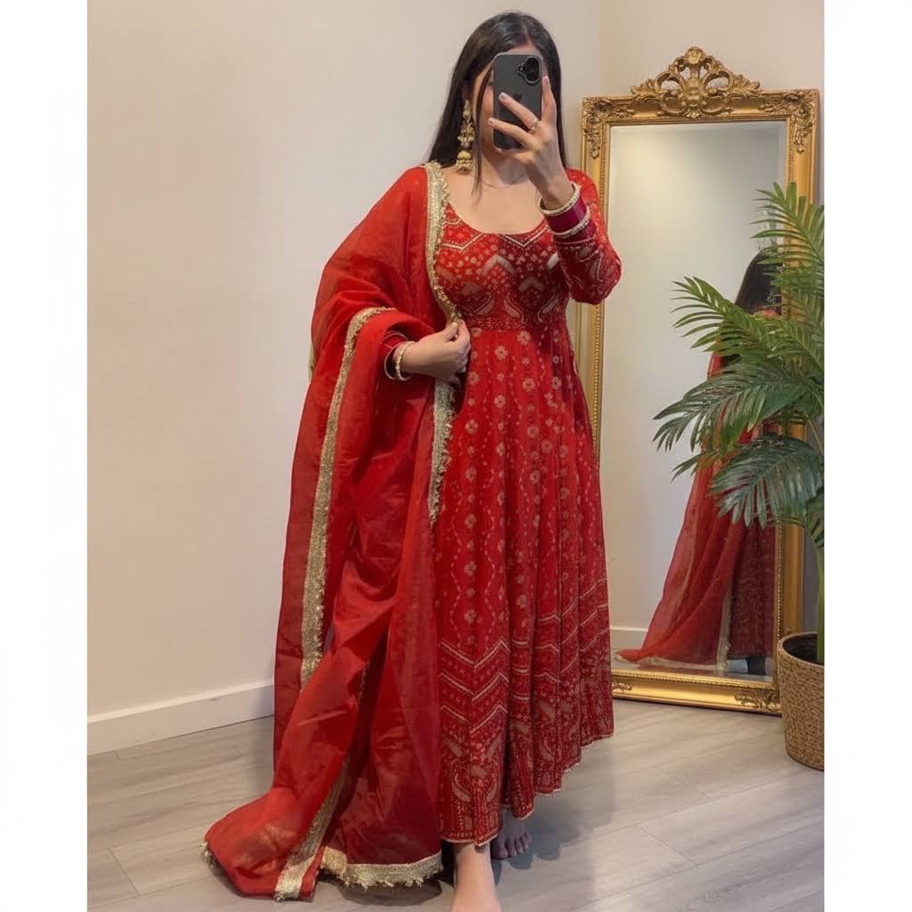 Wedding Wear Designer Plazoo with Gown Set