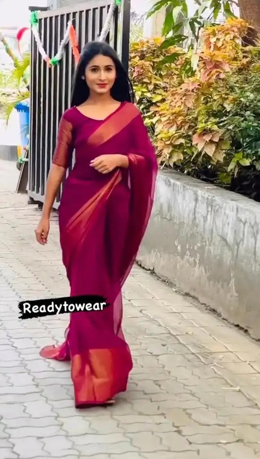Chiffon Ready to Wear Saree